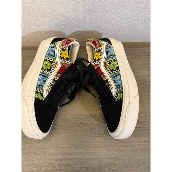 Vans Old Skool 36 DX sneakers Craft Multi embroidered butterflies flowers SZ 5 - Picture 7 of 11